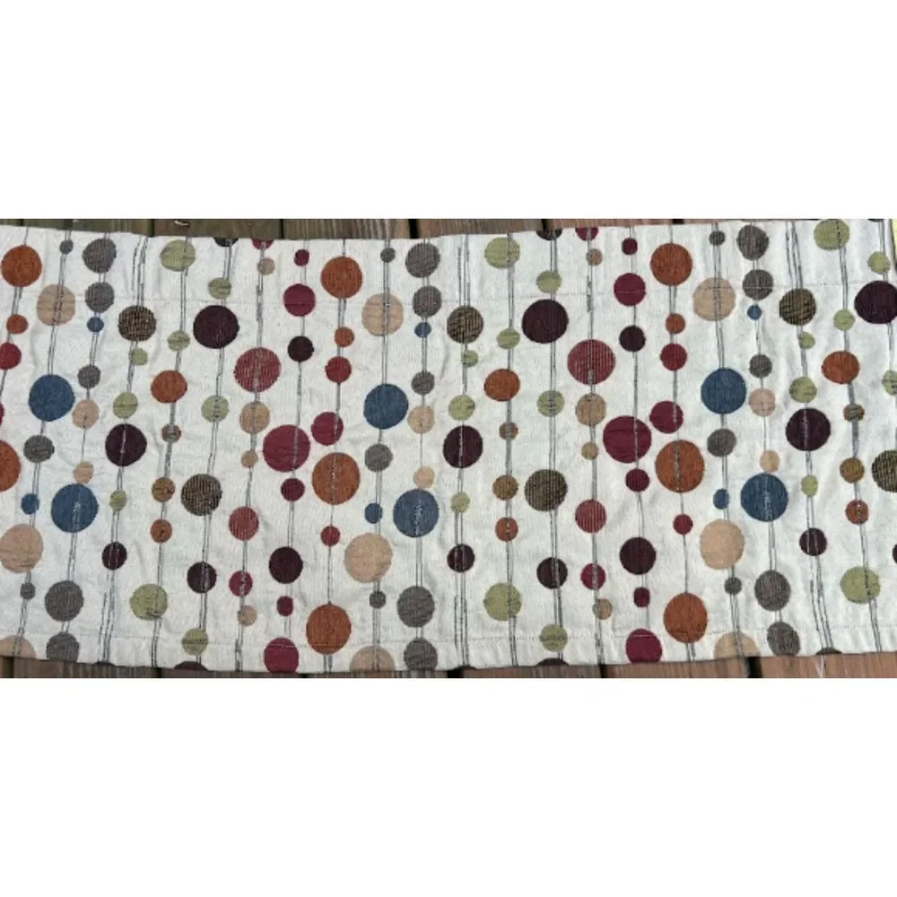 Better Homes & Gardens Hodge Podge Valance 50x18 Multicolor Dot Curtain